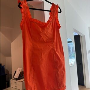 J. Crew Bright Orange Dress